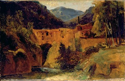 Molen in de vallei bij Amalfi, 1829 door Carl Blechen